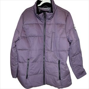 Arctic Expedition Down Coat Womens XL Plum Purple Quilted Winter Jacket Parka